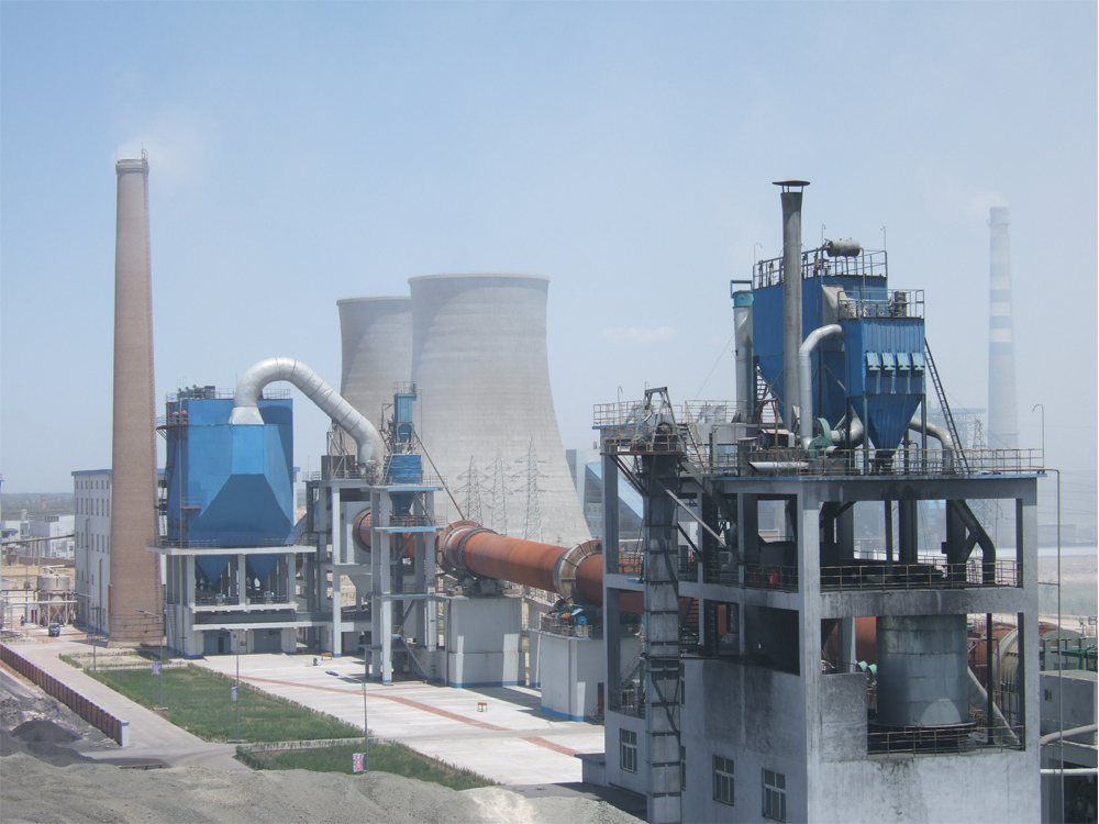 Limestone-gypsum desulfurization process in cement plant